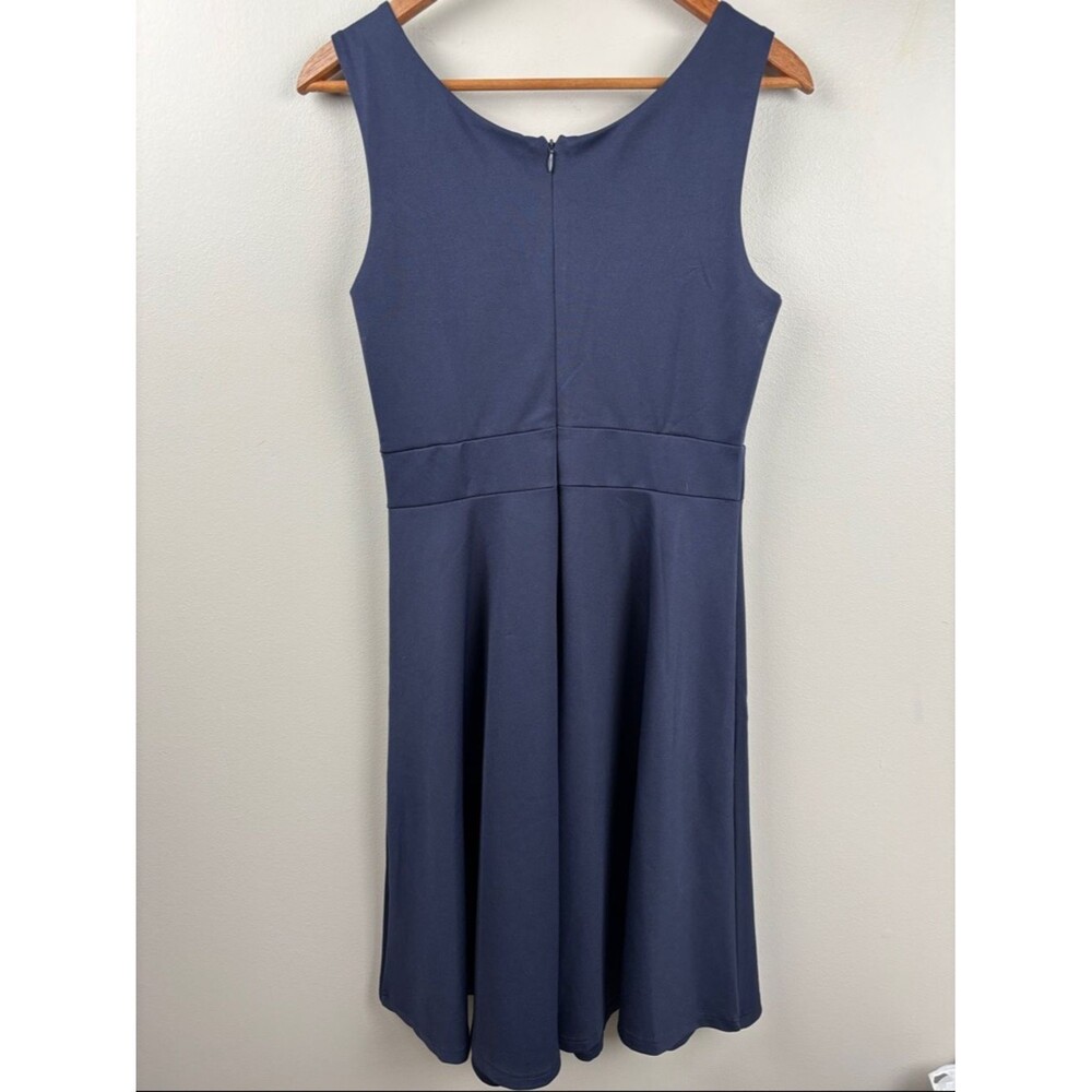 Grace Karin Deep Navy Sleeveless Wrap-Front medium skater Dress Classic formal - Picture 8 of 9